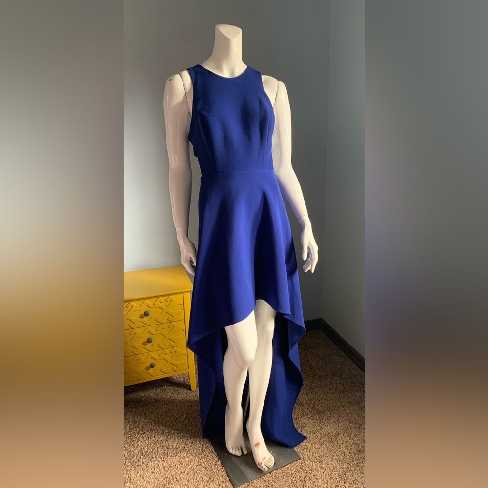 BCBGMaxAzria One Shoulder Royal Blue Dress
